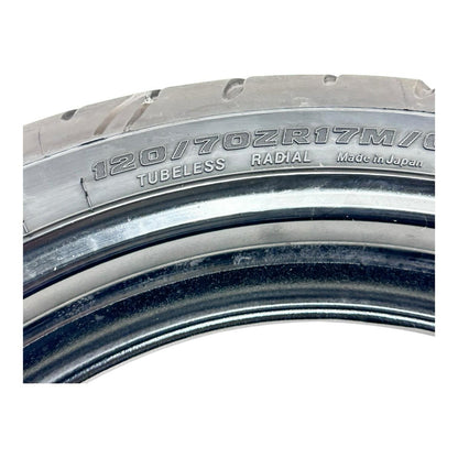 1999 - 2007 SUZUKI HAYABUSA FRONT WHEEL RIM TIRE RUBBER BLACK STOCK OEM