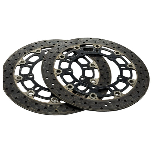 2008 - 2016 YAMAHA YZF R6 FRONT BRAKE ROTORS DISCS LH RH OEM 13S-2581T-00-00