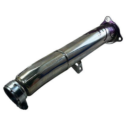 1999 - 2007 SUZUKI HAYABUSA EXHAUST MIDPIPE MUFFLER MIDDLE PIPE *DENTED/STAINED*