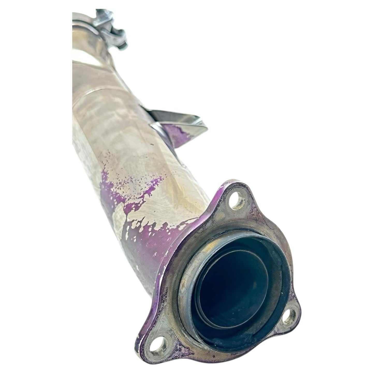 1999 - 2007 SUZUKI HAYABUSA EXHAUST MIDPIPE MUFFLER MIDDLE PIPE *DENTED/STAINED*