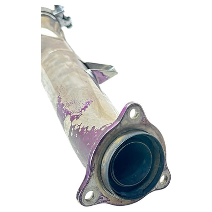 1999 - 2007 SUZUKI HAYABUSA EXHAUST MIDPIPE MUFFLER MIDDLE PIPE *DENTED/STAINED*