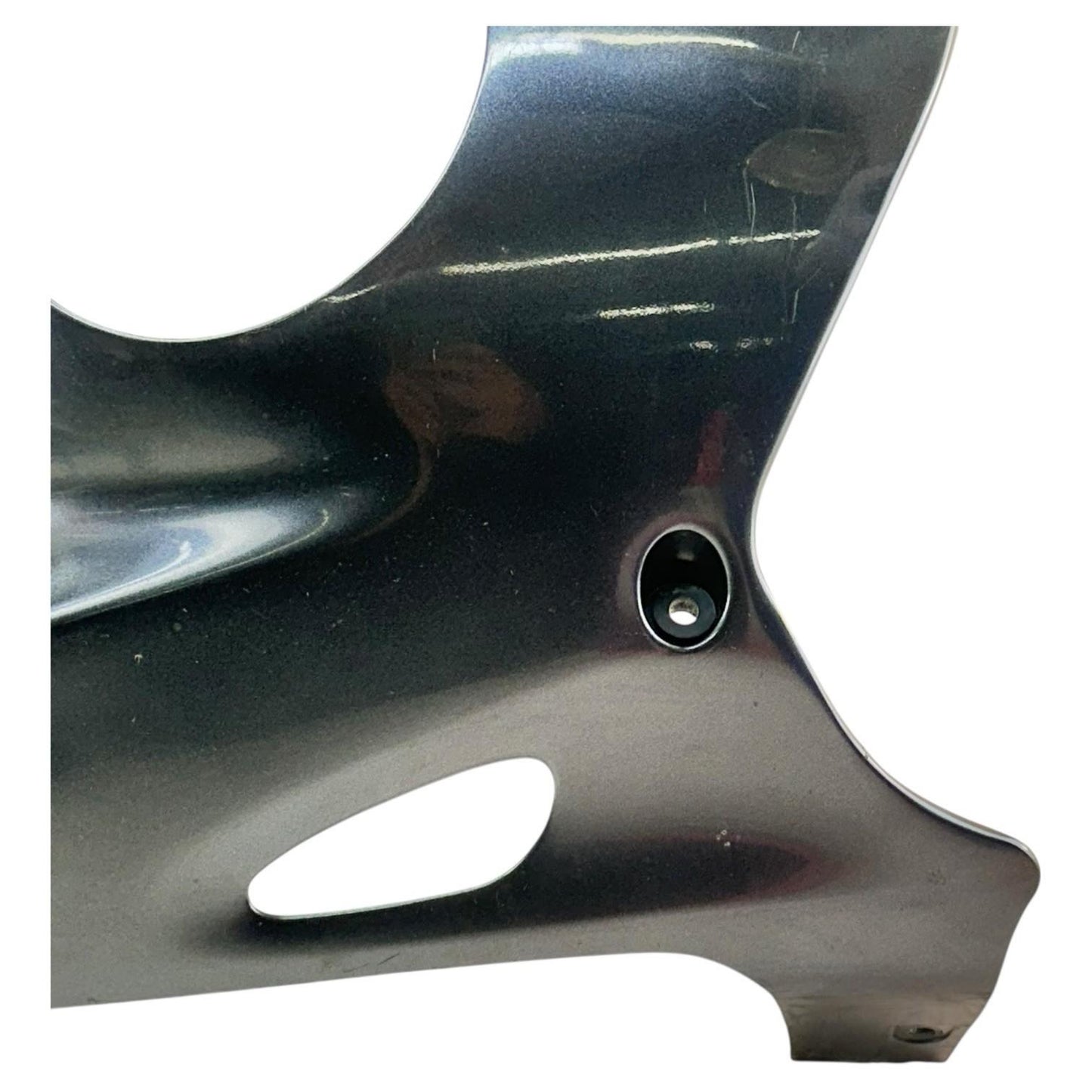 1999 - 2007 SUZUKI HAYABUSA LEFT SIDE MID FAIRING PLASTIC GREY STOCK *SCUFFED*