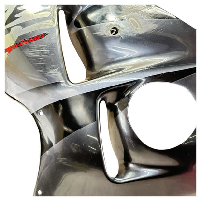 1999 - 2007 SUZUKI HAYABUSA LEFT SIDE MID FAIRING PLASTIC GREY STOCK *SCUFFED*