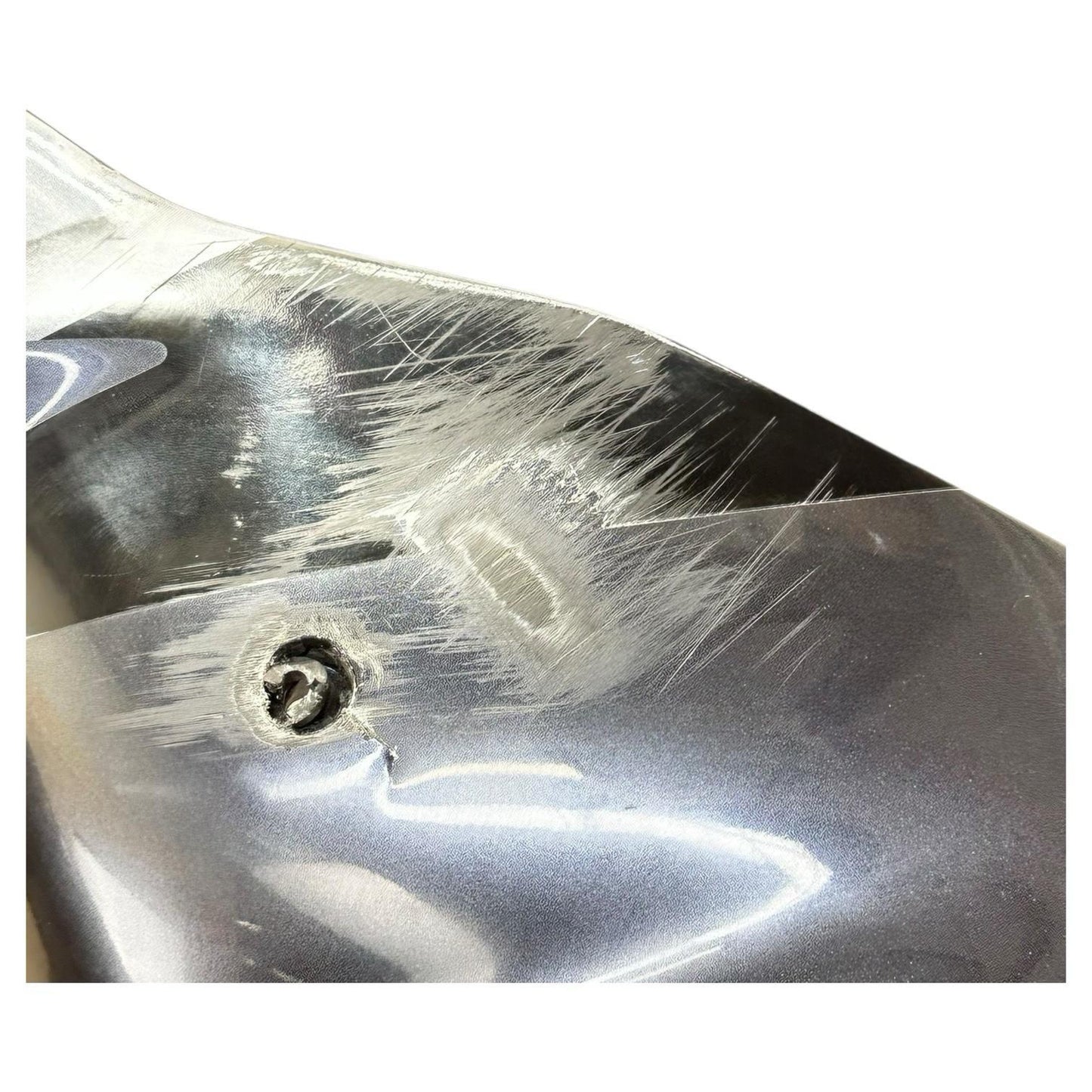 1999 - 2007 SUZUKI HAYABUSA LEFT SIDE MID FAIRING PLASTIC GREY STOCK *SCUFFED*