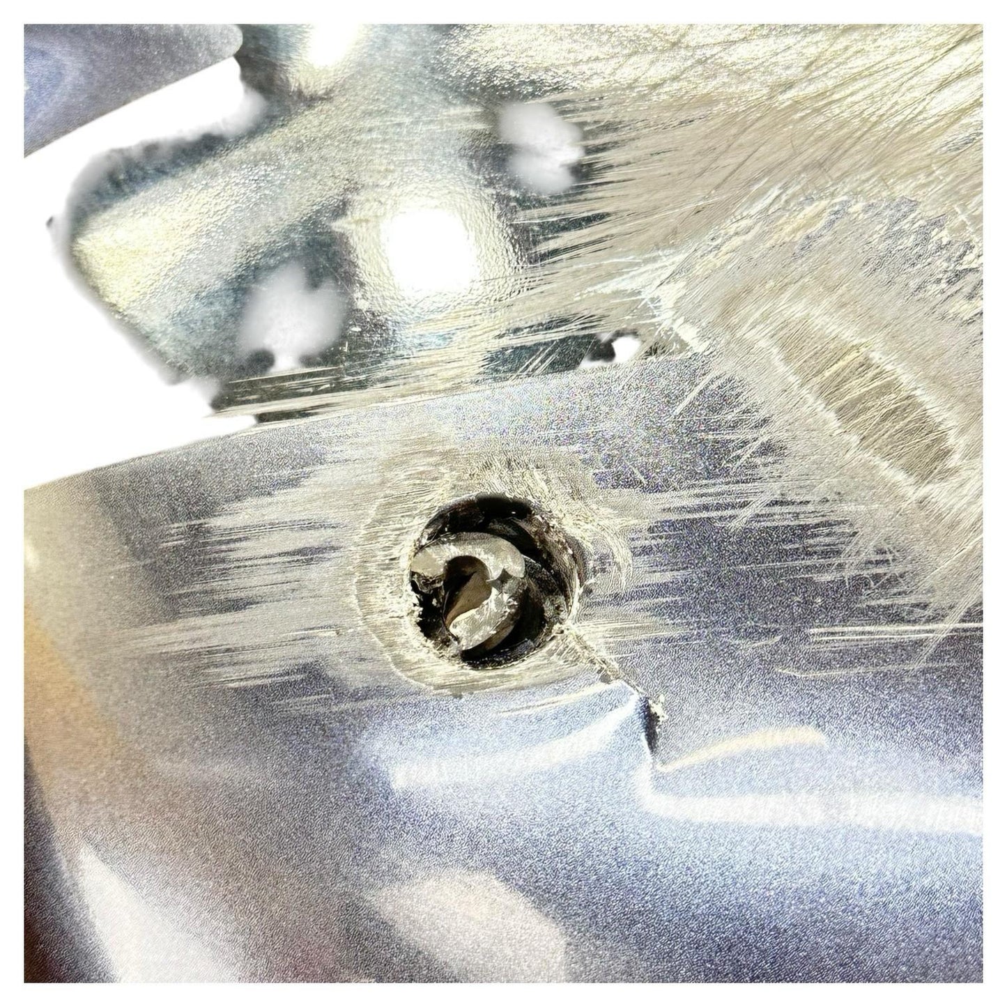 1999 - 2007 SUZUKI HAYABUSA LEFT SIDE MID FAIRING PLASTIC GREY STOCK *SCUFFED*