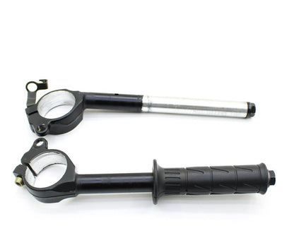 2006 2007 KAWASAKI NINJA ZX10R HANDLEBAR SET CLIP ON LEFT RIGHT BLACK STRAIGHT