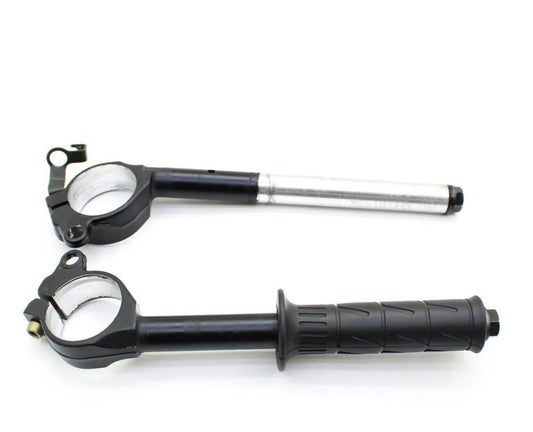 2006 2007 KAWASAKI NINJA ZX10R HANDLEBAR SET CLIP ON LEFT RIGHT BLACK STRAIGHT