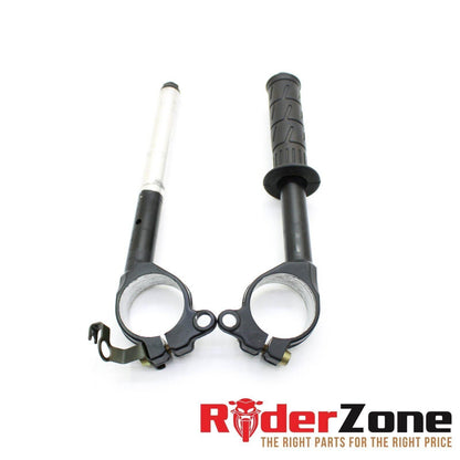 2006 2007 KAWASAKI NINJA ZX10R HANDLEBAR SET CLIP ON LEFT RIGHT BLACK STRAIGHT