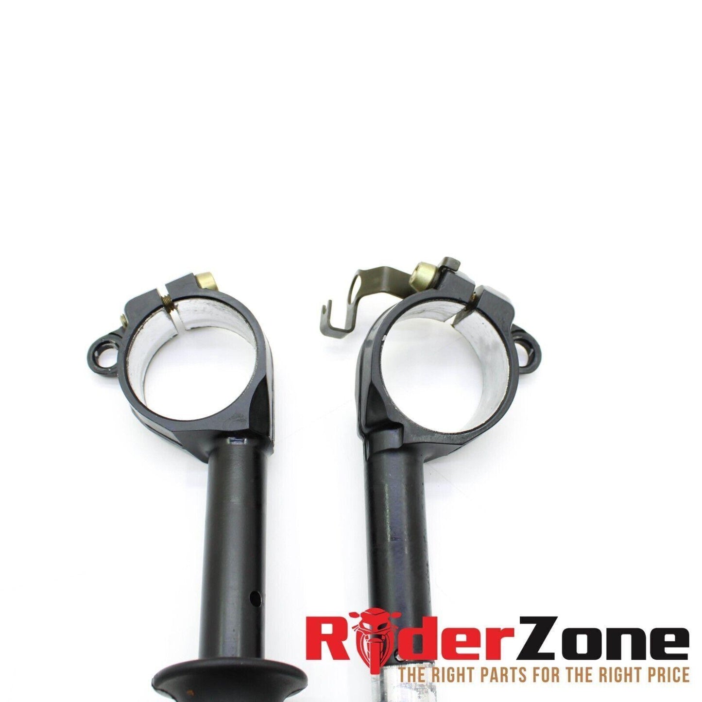 2006 2007 KAWASAKI NINJA ZX10R HANDLEBAR SET CLIP ON LEFT RIGHT BLACK STRAIGHT