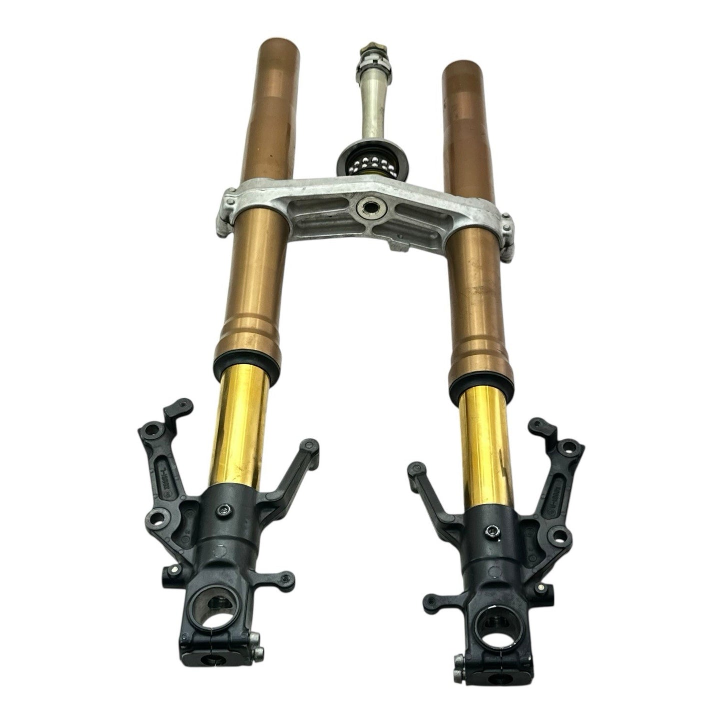 1999 - 2007 SUZUKI HAYABUSA FRONT FORK SUSPENSION LOWER TRIPLE TREE STEM SET OEM