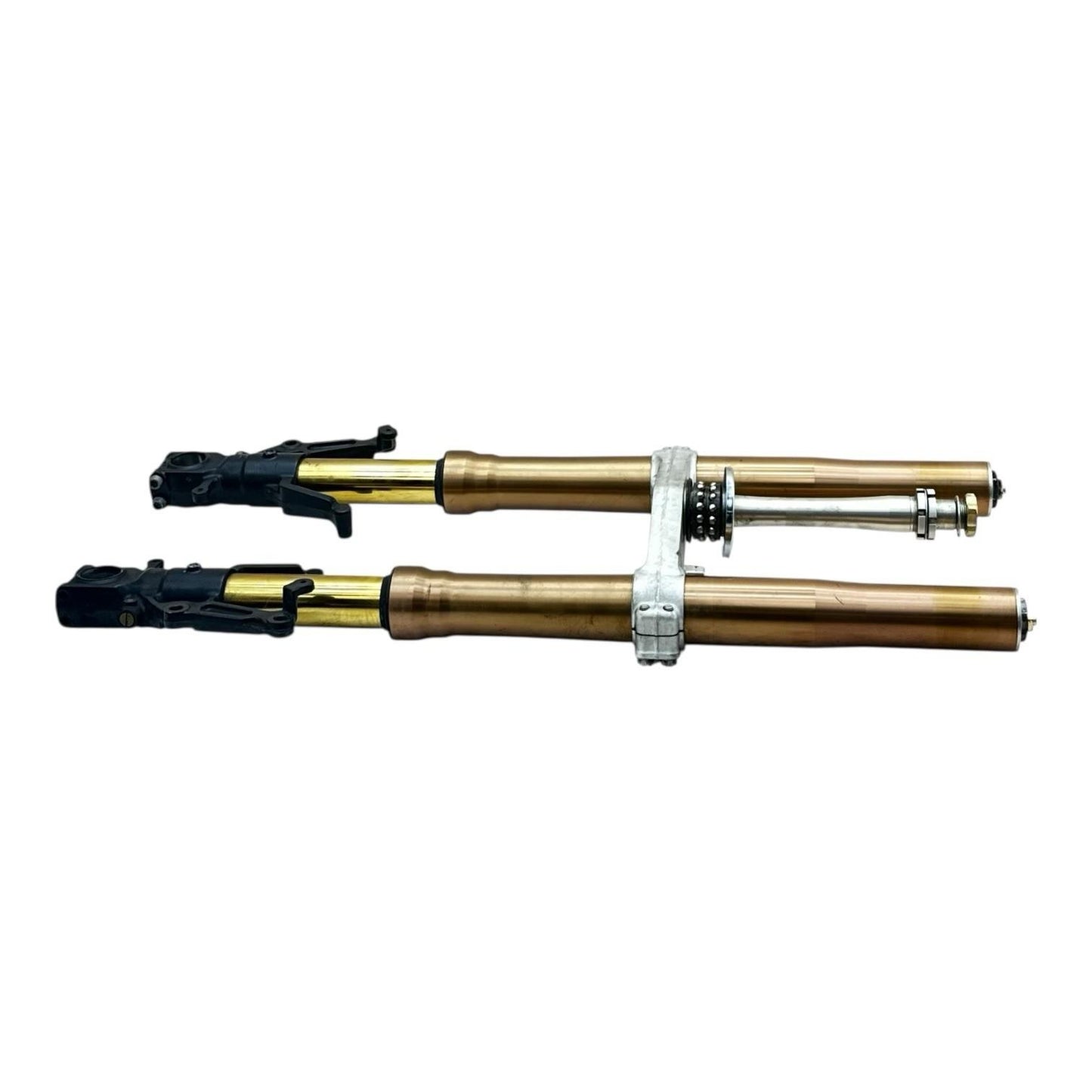 1999 - 2007 SUZUKI HAYABUSA FRONT FORK SUSPENSION LOWER TRIPLE TREE STEM SET OEM
