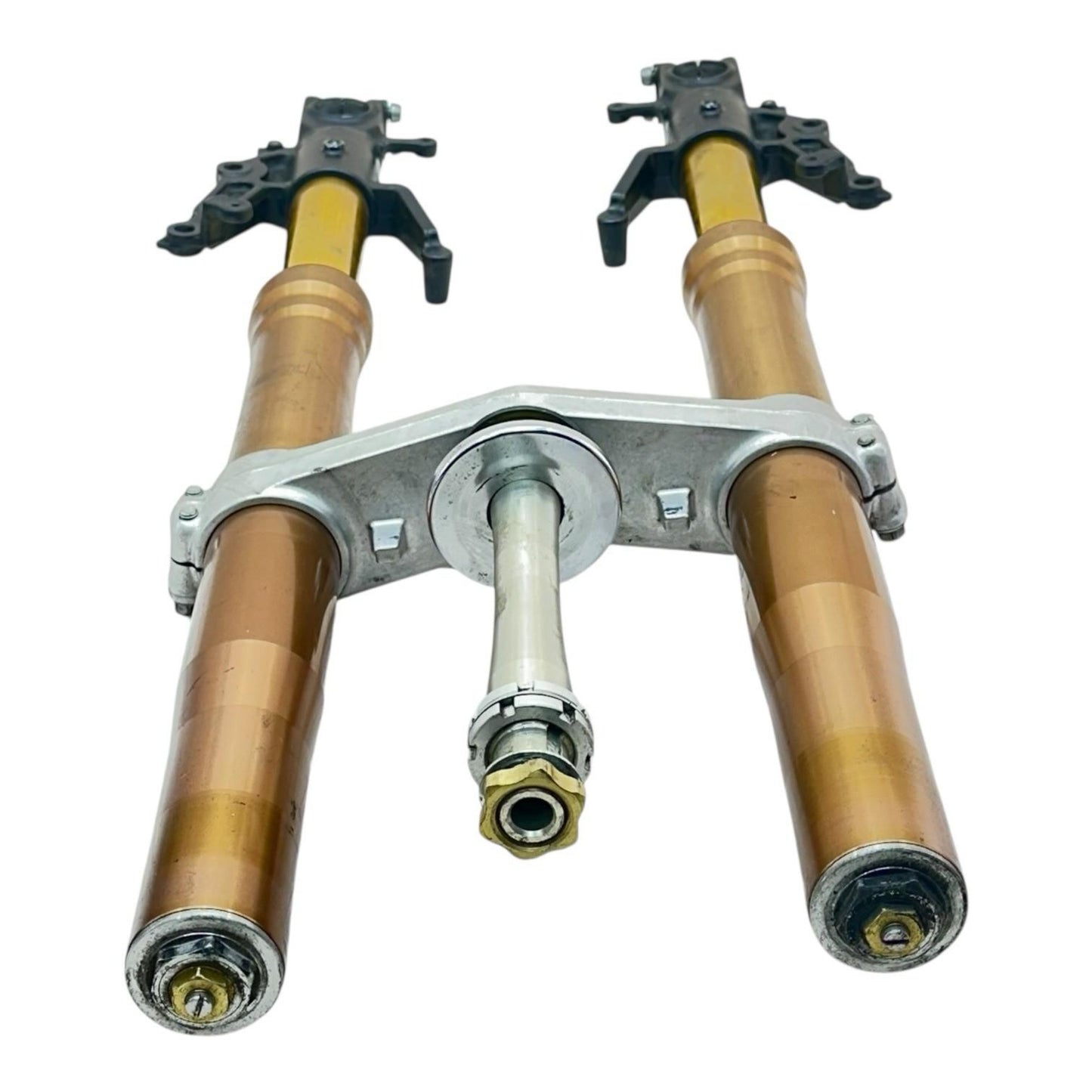1999 - 2007 SUZUKI HAYABUSA FRONT FORK SUSPENSION LOWER TRIPLE TREE STEM SET OEM