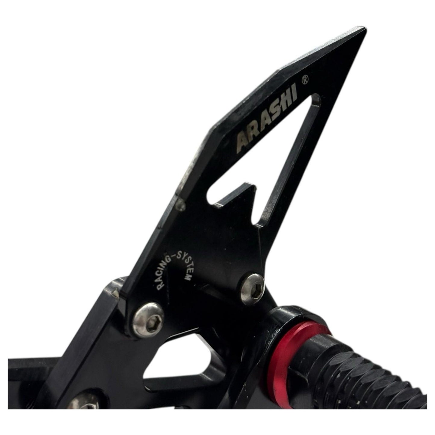 2005 2006 SUZUKI GSXR1000 ARASHI REARSETS LEFT RIGHT HEEL GUARD FOOT PEGS REAR