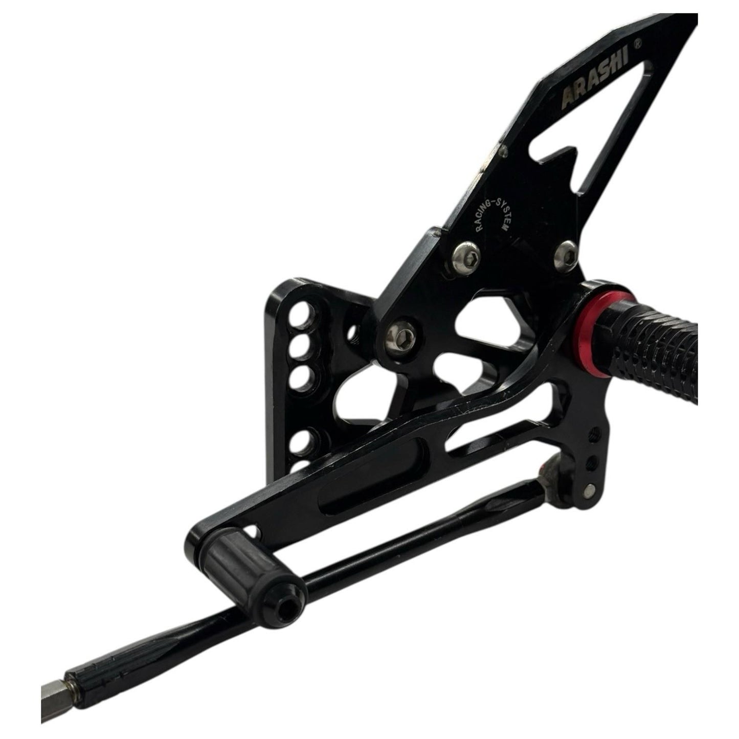 2005 2006 SUZUKI GSXR1000 ARASHI REARSETS LEFT RIGHT HEEL GUARD FOOT PEGS REAR