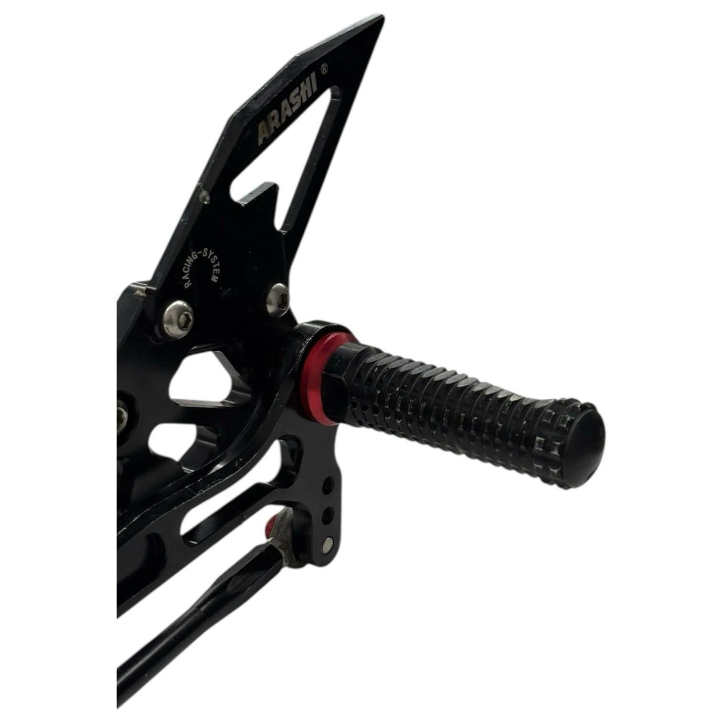 2005 2006 SUZUKI GSXR1000 ARASHI REARSETS LEFT RIGHT HEEL GUARD FOOT PEGS REAR