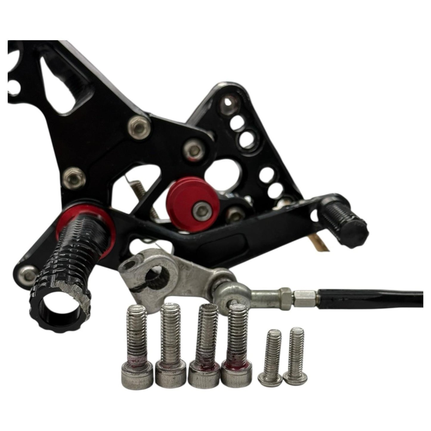 2005 2006 SUZUKI GSXR1000 ARASHI REARSETS LEFT RIGHT HEEL GUARD FOOT PEGS REAR