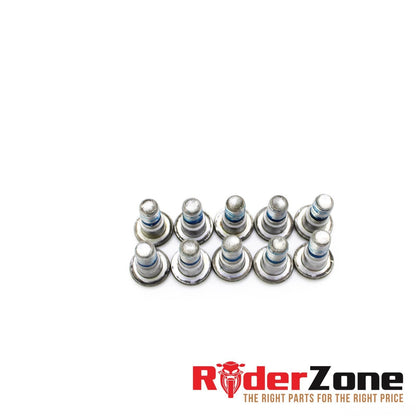 2004 - 2024 SUZUKI GSXR 1000 FRONT ROTOR BOLTS COMPLETE HARDWARE SILVER