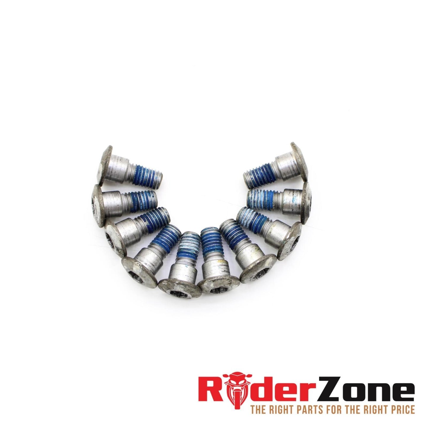 2004 - 2024 SUZUKI GSXR 1000 FRONT ROTOR BOLTS COMPLETE HARDWARE SILVER