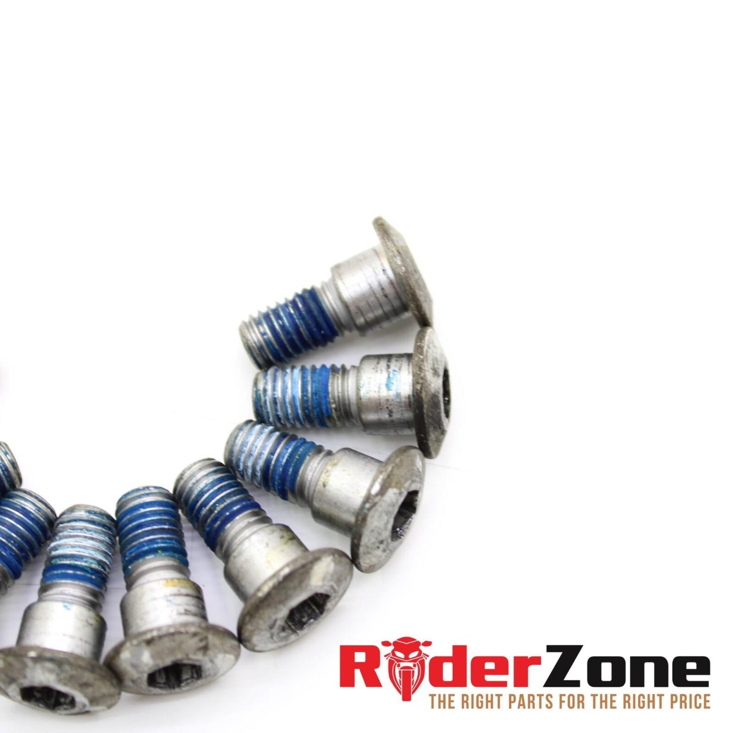 2004 - 2024 SUZUKI GSXR 1000 FRONT ROTOR BOLTS COMPLETE HARDWARE SILVER