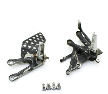 2004 - 2007 HONDA CBR1000RR REARSETS BRAKE LEFT RIGHT BLACK REAR SETS BOLTS