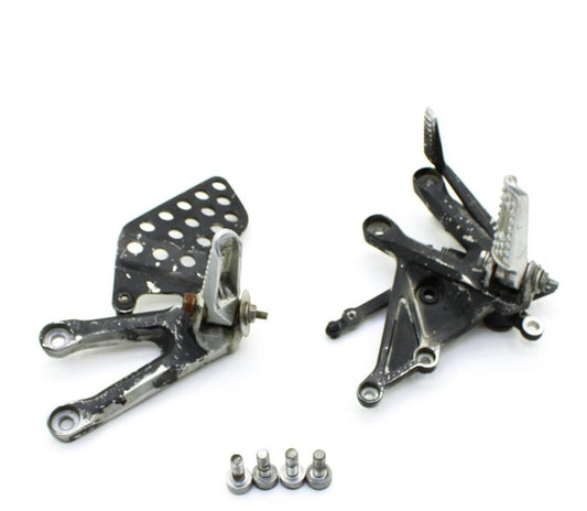 2004 - 2007 HONDA CBR1000RR REARSETS BRAKE LEFT RIGHT BLACK REAR SETS BOLTS