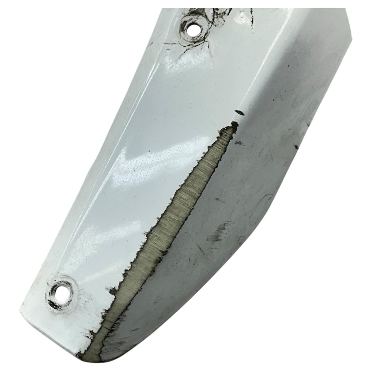 2007 2008 SUZUKI GSXR 1000 FRONT HEADLIGHT COWL NOSE FAIRING WHITE *SCUFFED*