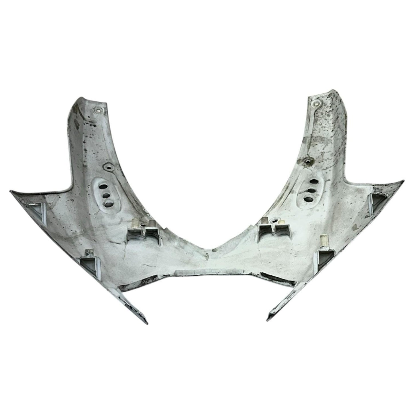 2007 2008 SUZUKI GSXR 1000 FRONT HEADLIGHT COWL NOSE FAIRING WHITE *SCUFFED*