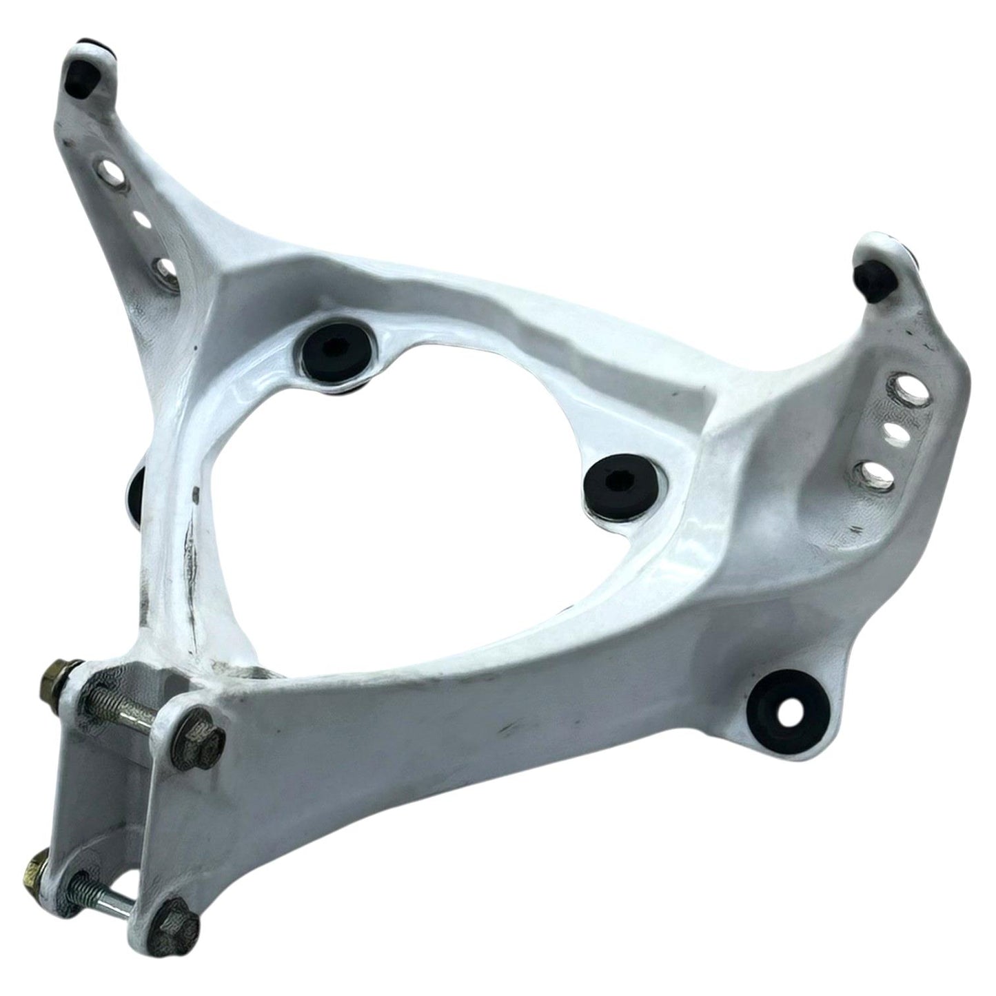 2007 2008 SUZUKI GSXR 1000 FRONT FAIRING STAY UPPER MIRROR GAUGES BRACKET WHITE