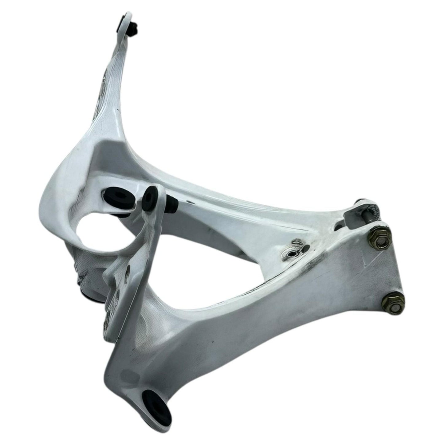 2007 2008 SUZUKI GSXR 1000 FRONT FAIRING STAY UPPER MIRROR GAUGES BRACKET WHITE