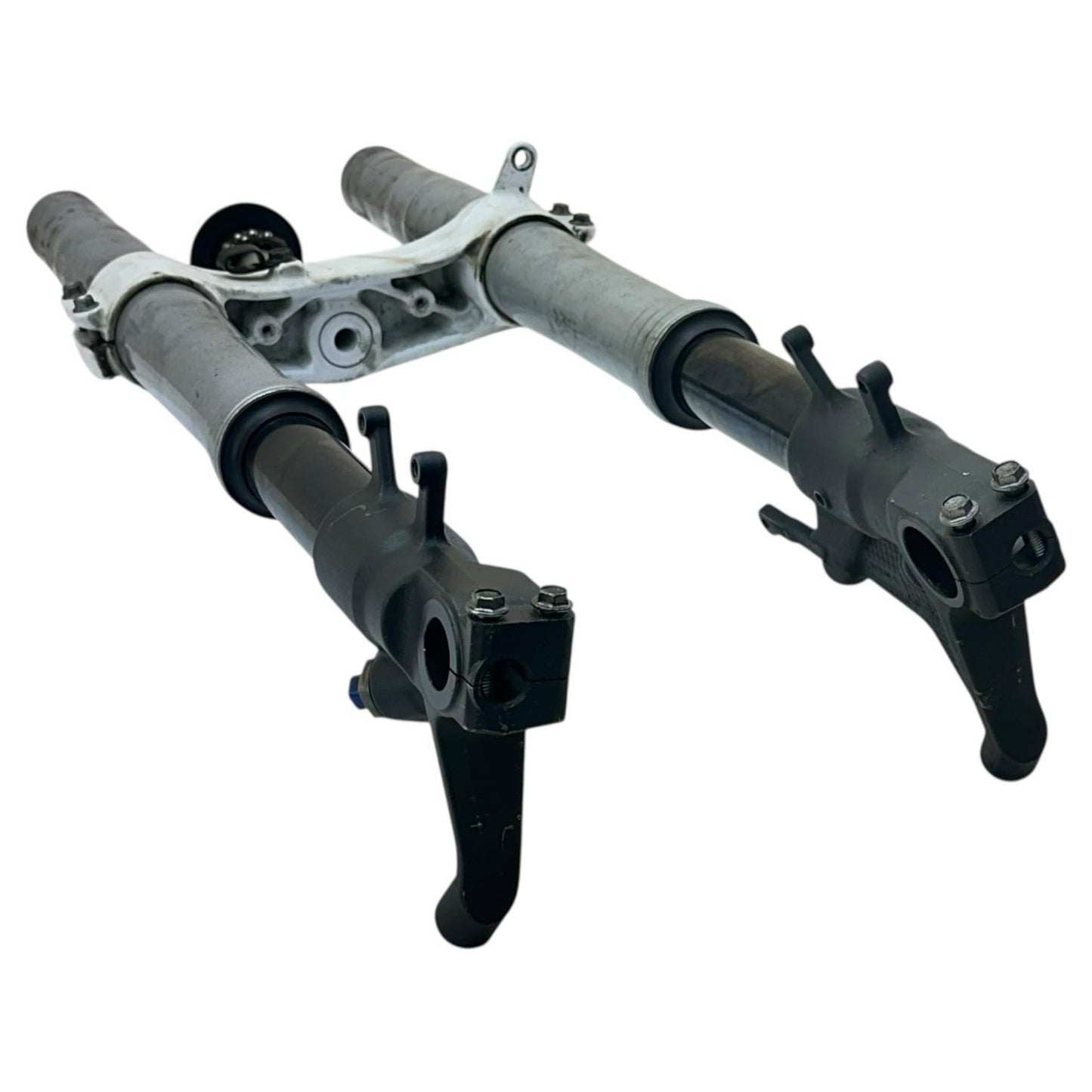 2007 2008 SUZUKI GSXR 1000 FORKS FRONT SUSPENSION TUBES TRIPLE TREE STEM SET