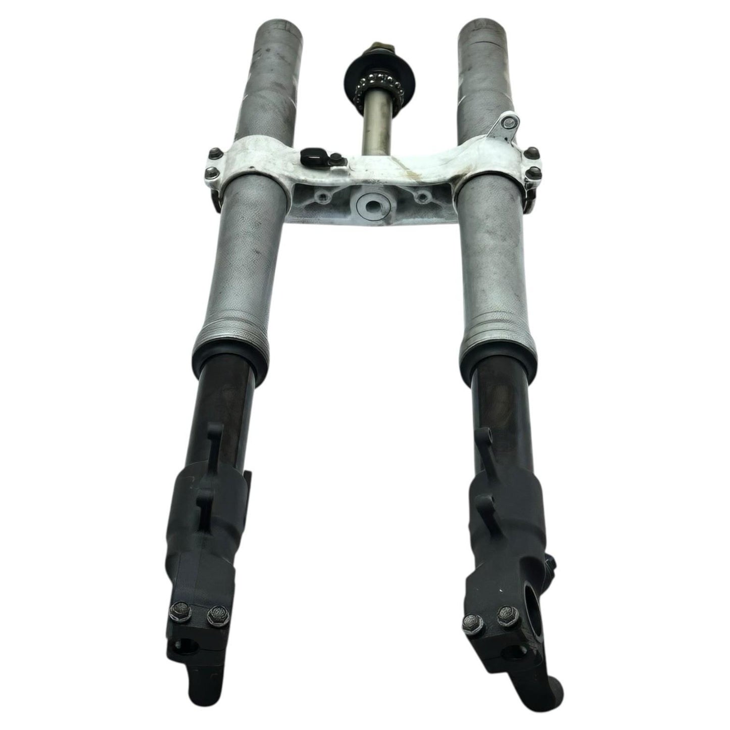 2007 2008 SUZUKI GSXR 1000 FORKS FRONT SUSPENSION TUBES TRIPLE TREE STEM SET