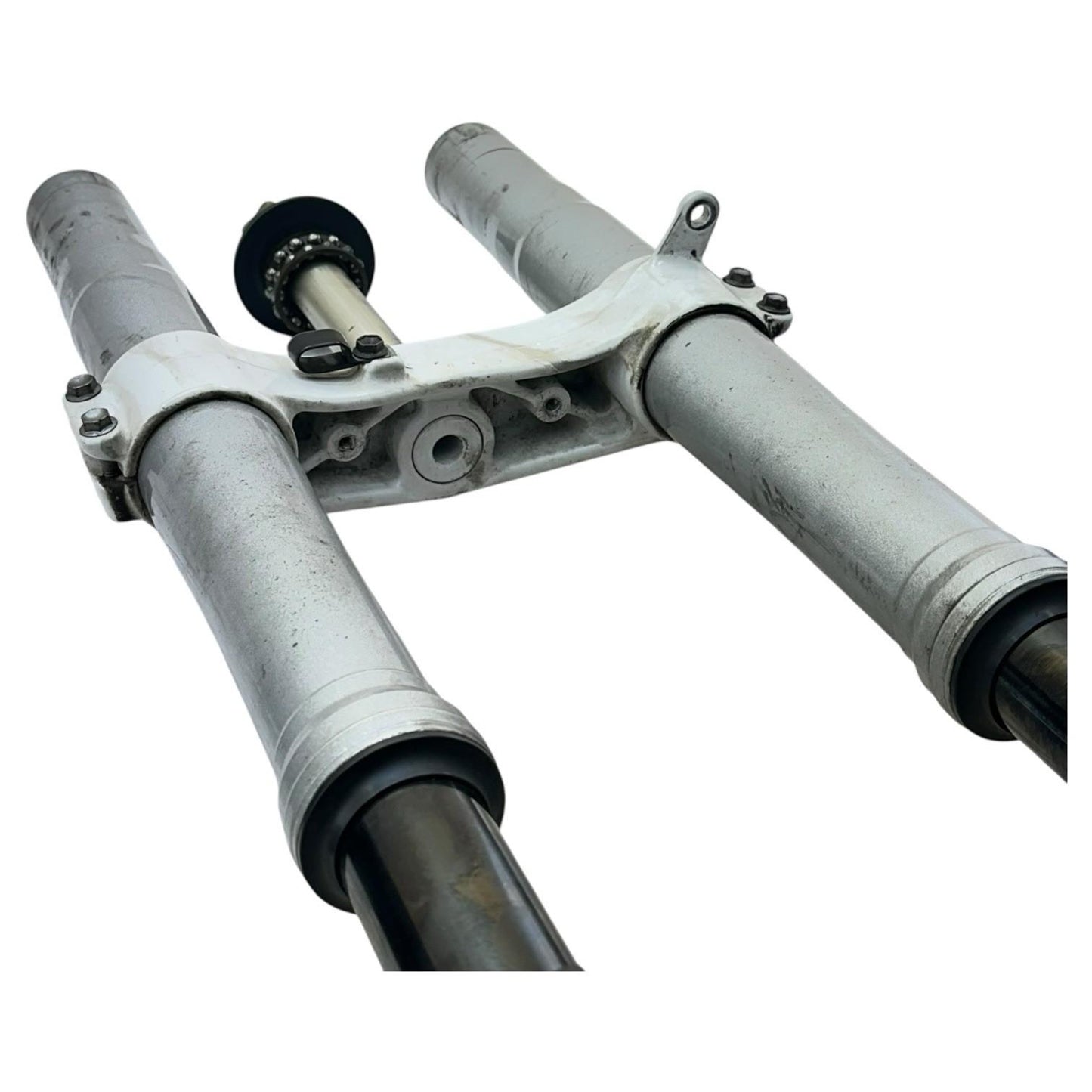 2007 2008 SUZUKI GSXR 1000 FORKS FRONT SUSPENSION TUBES TRIPLE TREE STEM SET