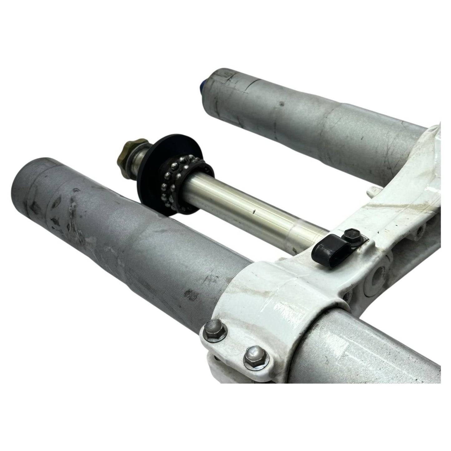 2007 2008 SUZUKI GSXR 1000 FORKS FRONT SUSPENSION TUBES TRIPLE TREE STEM SET