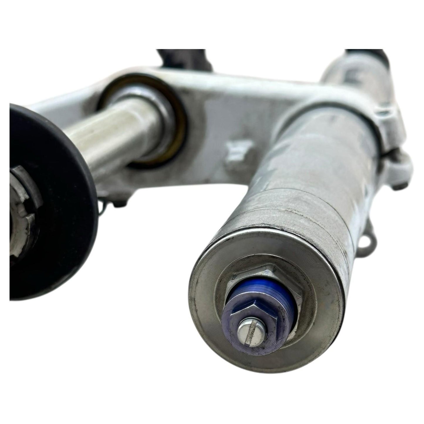 2007 2008 SUZUKI GSXR 1000 FORKS FRONT SUSPENSION TUBES TRIPLE TREE STEM SET