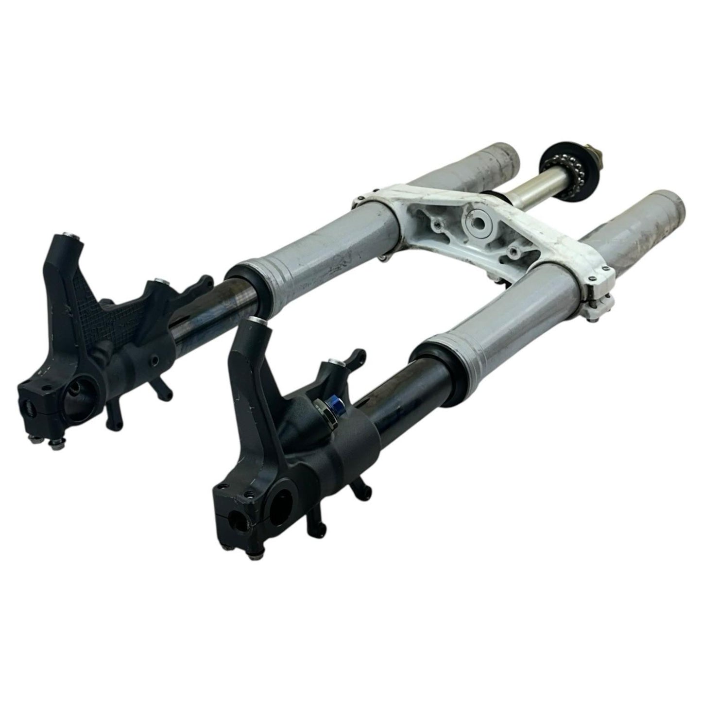 2007 2008 SUZUKI GSXR 1000 FORKS FRONT SUSPENSION TUBES TRIPLE TREE STEM SET