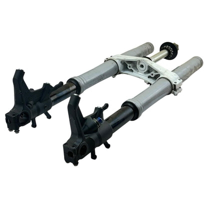 2007 2008 SUZUKI GSXR 1000 FORKS FRONT SUSPENSION TUBES TRIPLE TREE STEM SET