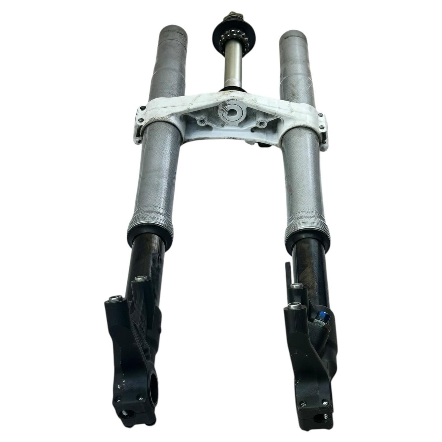 2007 2008 SUZUKI GSXR 1000 FORKS FRONT SUSPENSION TUBES TRIPLE TREE STEM SET