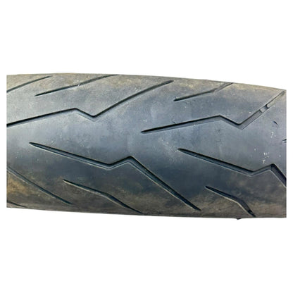 2007 2008 SUZUKI GSXR 1000 FRONT WHEEL RIM TIRE RUBBER SILVER STOCK OEM