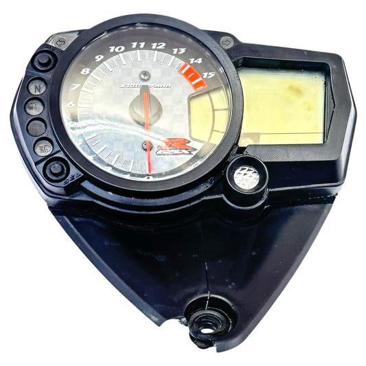 2007 2008 GSXR 1000 SPEEDOMETER TACH GAUGES DISPLAY CLUSTER TACHOMETER *CRACK*