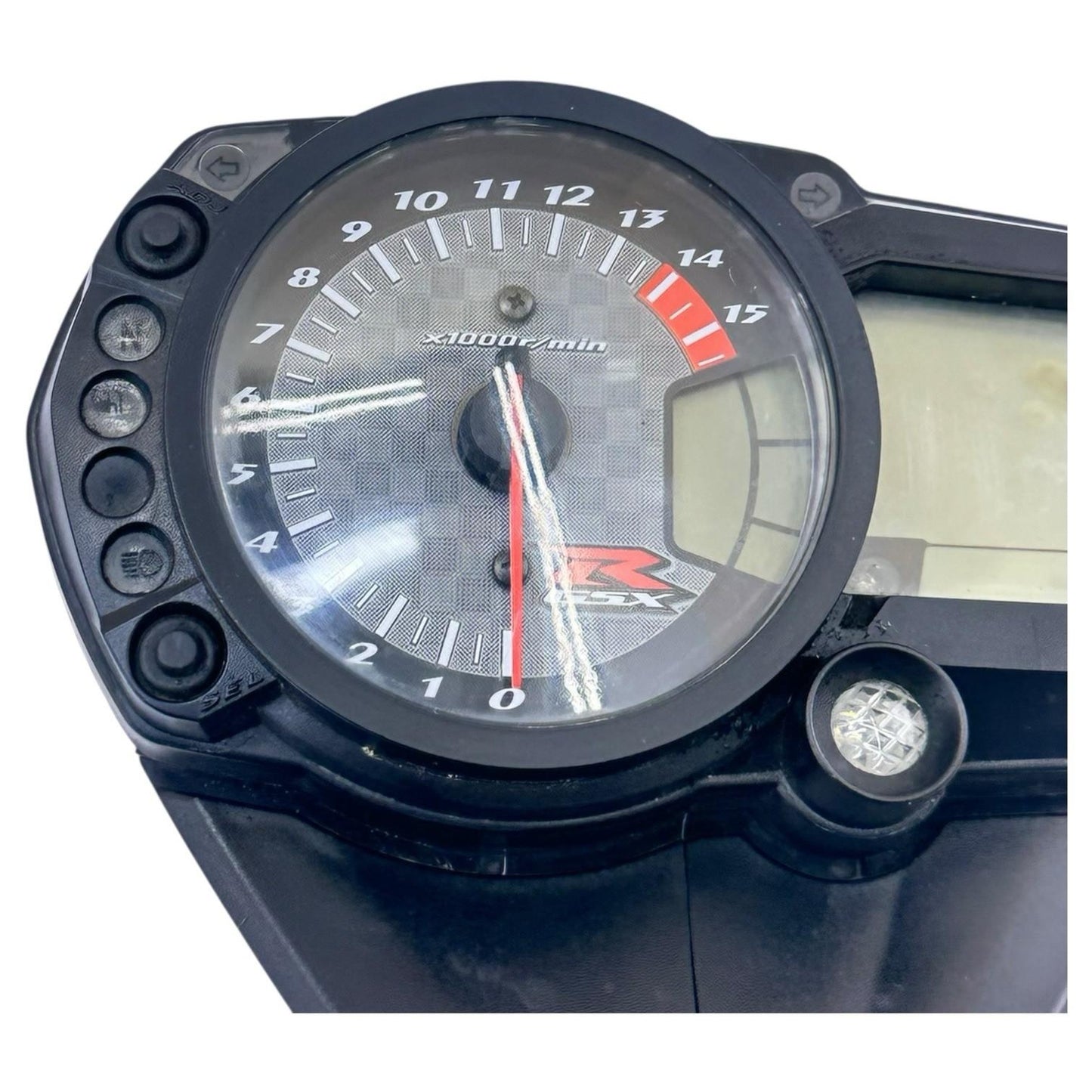 2007 2008 GSXR 1000 SPEEDOMETER TACH GAUGES DISPLAY CLUSTER TACHOMETER *CRACK*