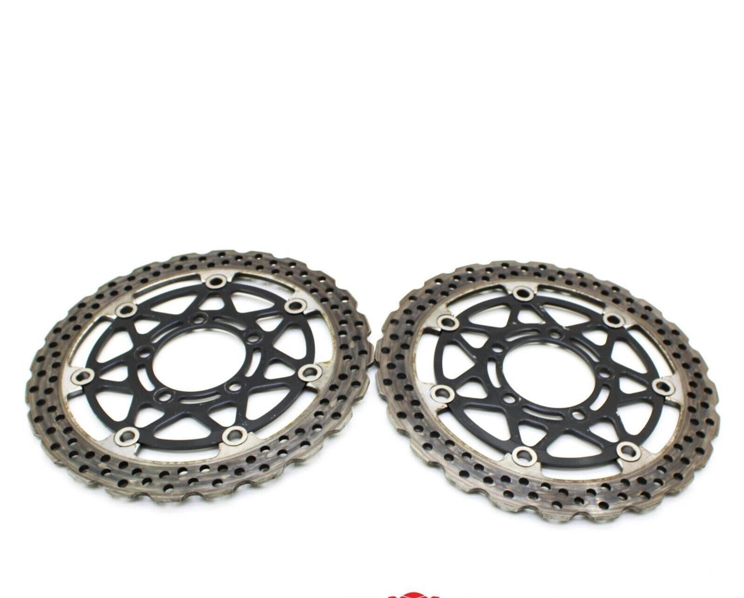 2005 2006 KAWASAKI NINJA ZX6R FRONT BRAKE ROTORS LEFT RIGHT DISCS STRAIGHT STOCK