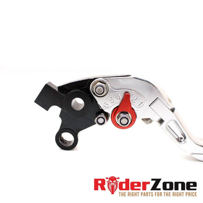 2007 2008 SUZUKI GSXR1000 KB FRONT LEVER SET CLUTCH MASTER BRAKE CYLINDER SILVER