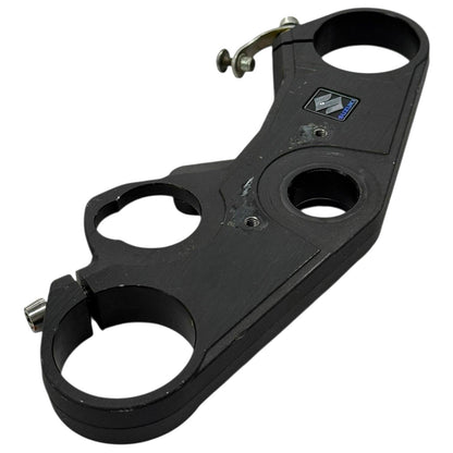 2007 2008 SUZUKI GSXR1000 TRIPLE TREE CLAMP FORKS UPPER BLACK STRAIGHT STOCK