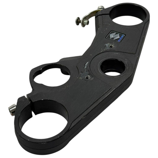 2007 2008 SUZUKI GSXR1000 TRIPLE TREE CLAMP FORKS UPPER BLACK STRAIGHT STOCK