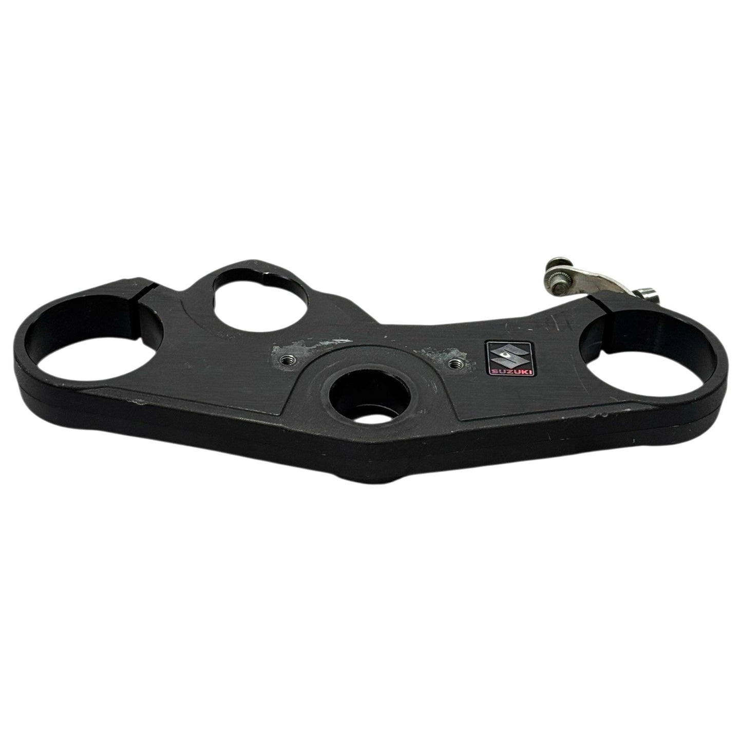 2007 2008 SUZUKI GSXR1000 TRIPLE TREE CLAMP FORKS UPPER BLACK STRAIGHT STOCK