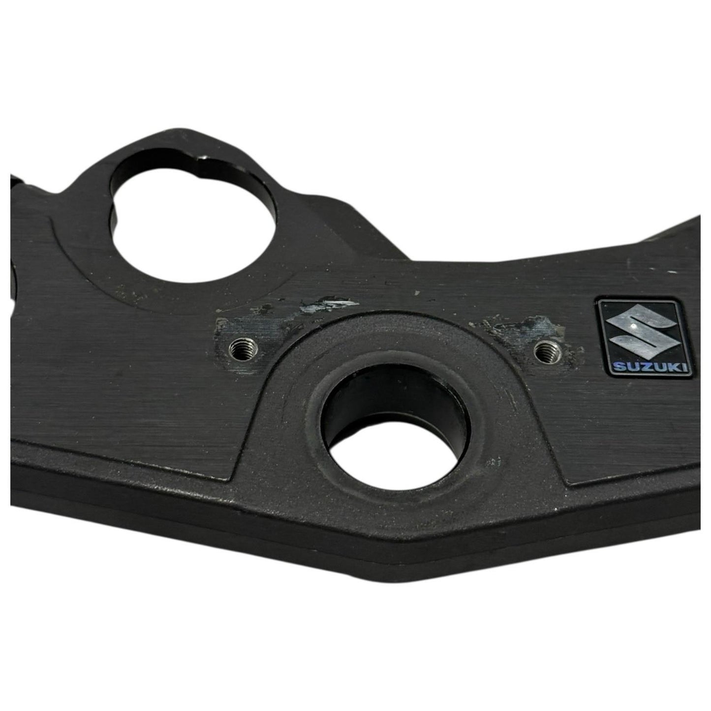 2007 2008 SUZUKI GSXR1000 TRIPLE TREE CLAMP FORKS UPPER BLACK STRAIGHT STOCK