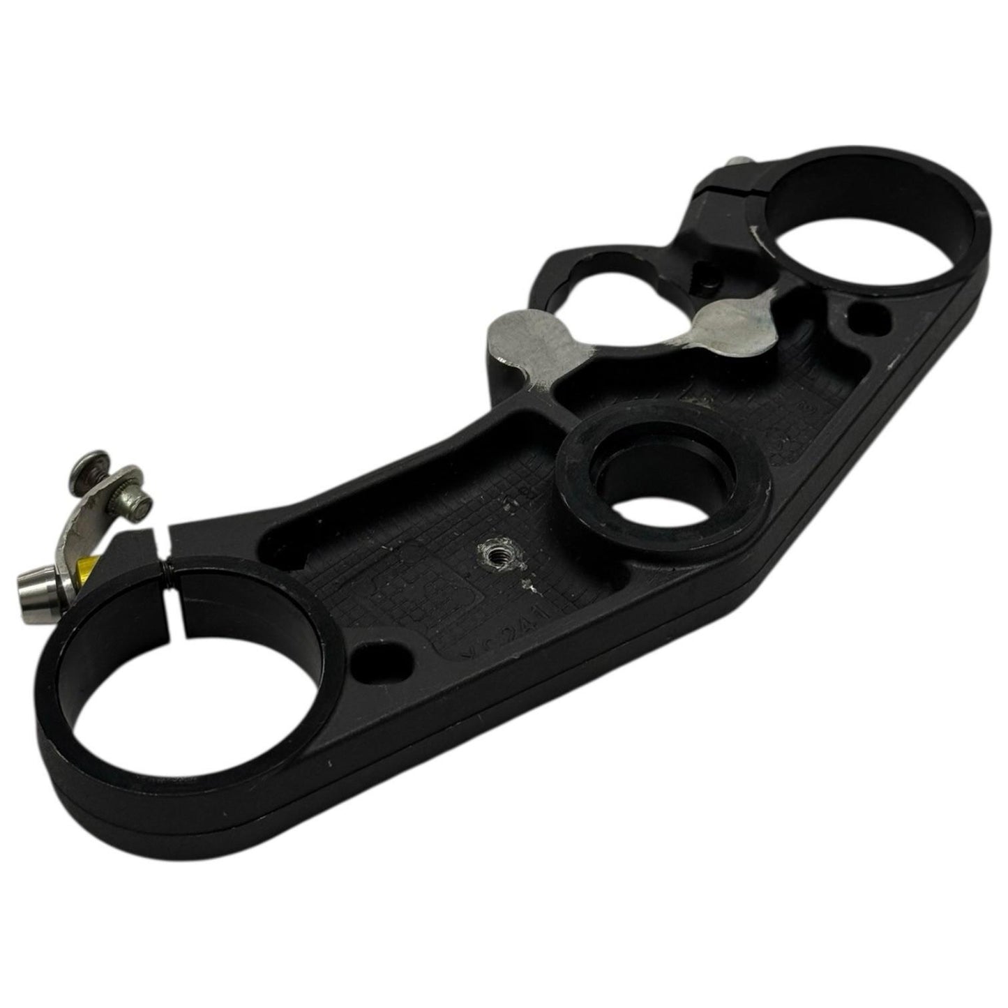 2007 2008 SUZUKI GSXR1000 TRIPLE TREE CLAMP FORKS UPPER BLACK STRAIGHT STOCK