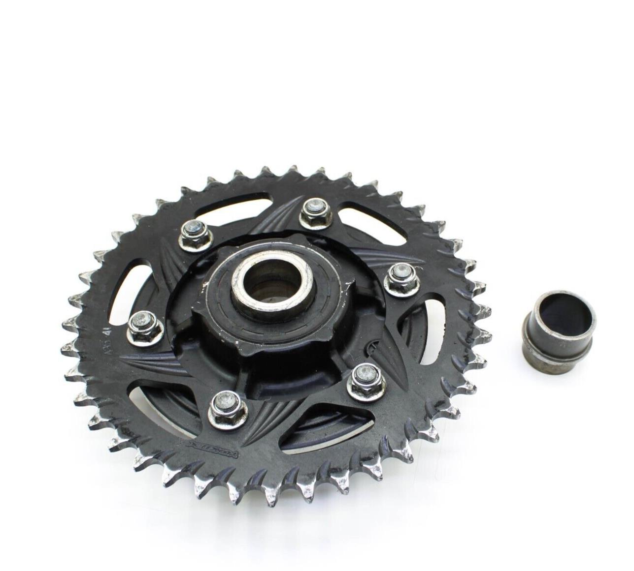 2007 2008 SUZUKI GSXR1000 REAR SPROCKET VORTEX HUB CARRIER WHEEL MOUNT BLACK