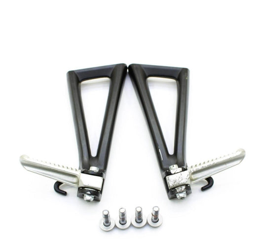2008 - 2016 YAMAHA YZF R6 PASSENGER PEGS FOOT REST REAR SET BLACK RIGHT LEFT