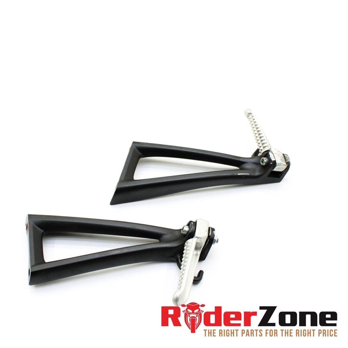2008 - 2016 YAMAHA YZF R6 PASSENGER PEGS FOOT REST REAR SET BLACK RIGHT LEFT